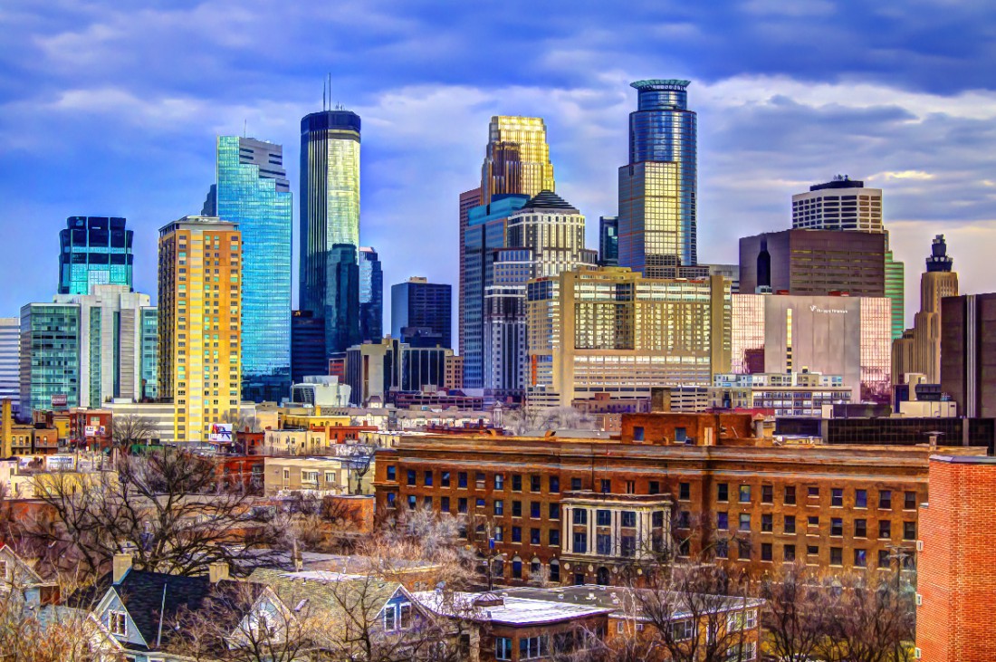 1100x731 Rikki - Minneapolis Skyline Painting