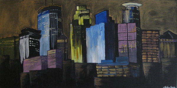 600x298 Minneapolis - Minneapolis Skyline Painting