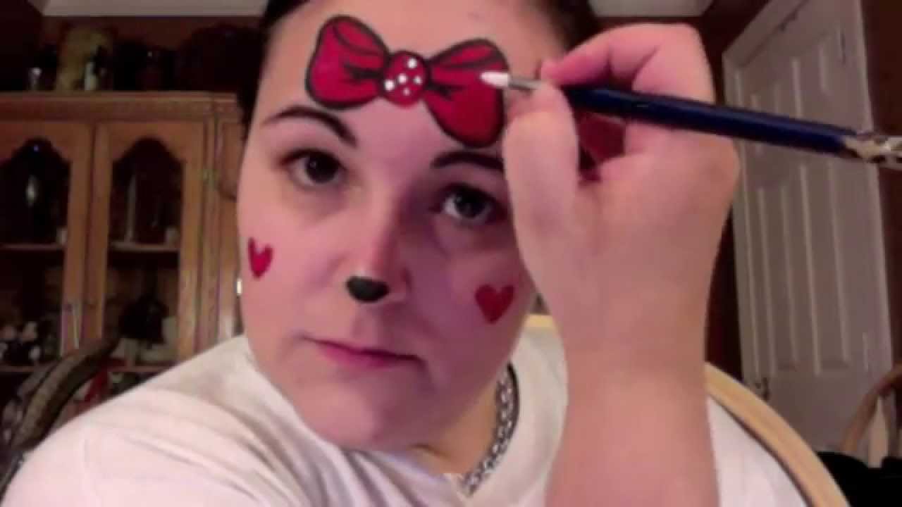 1280x720 Minnie Mouse Face Painting Tutorial - Minnie Mouse Face Painting