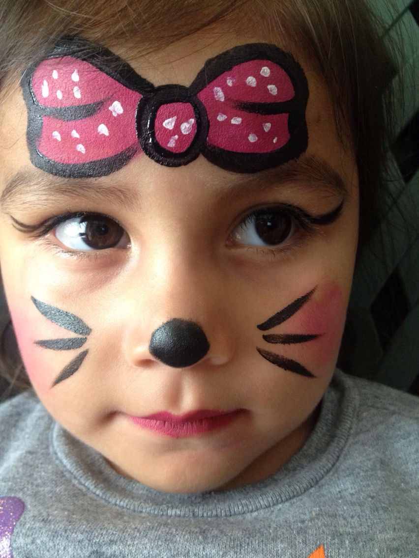 852x1136 Minnie Mouse Face - Minnie Mouse Face Painting