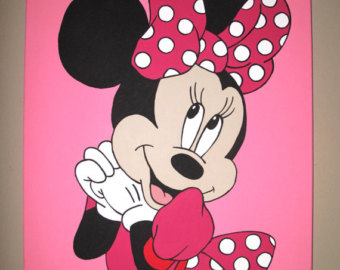 340x270 Minnie Canvas Etsy - Minnie Mouse Painting
