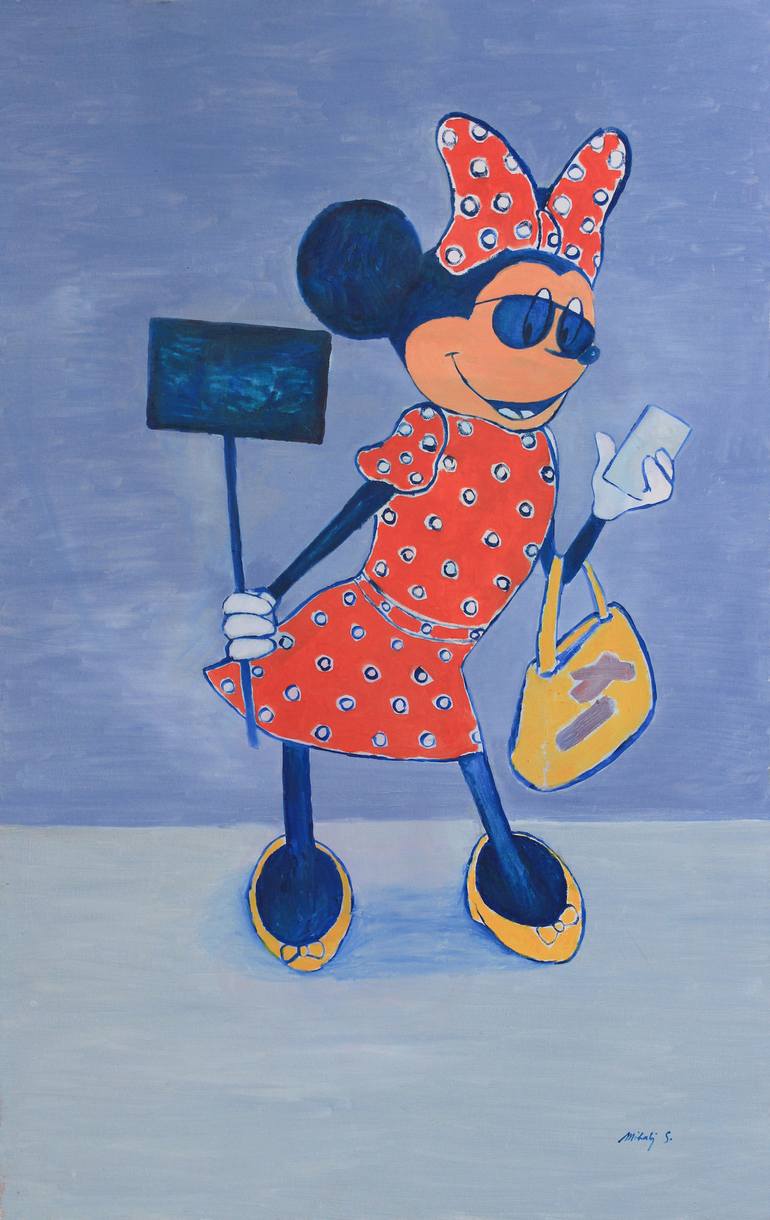 770x1220 Saatchi Art Minnie Mouse Painting By Svetlana Mihalj - Minnie Mouse Painting