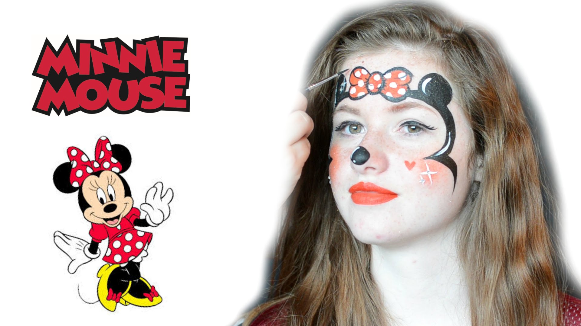1920x1080 Minnie Mouse Face Painting Tutorial Splash! Animaties - Minnie Painting