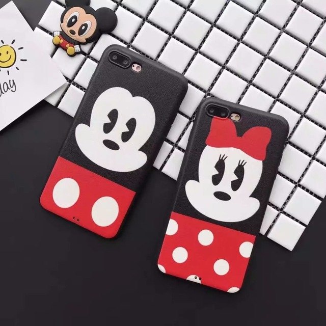 640x640 Painting Cute Mickey Minnie Mouse Vinyl Dermatoglyph Gel Soft - Minnie Painting