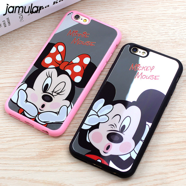 640x640 Jamular Cartoon Painting Mickey Minnie Mouse Silicone Case - Minnie Painting