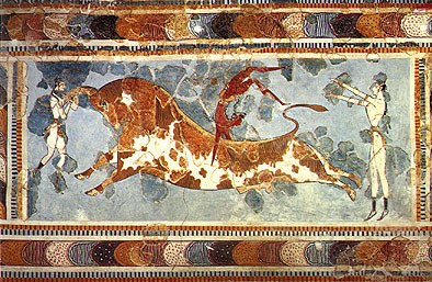 394x257 Minoan Paintings Pictures And Photo Collection From Greek Museums - Minoan Painting