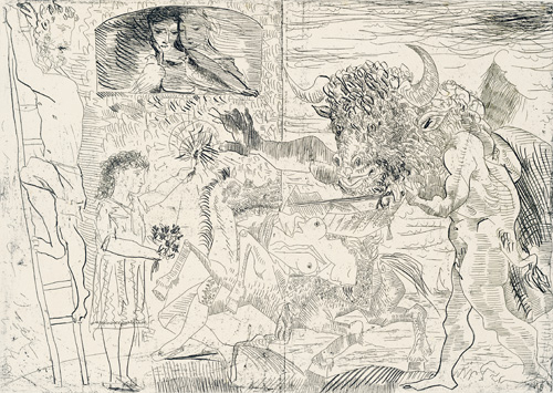 500x355 Minotauromachy - Minotauromachy Painting