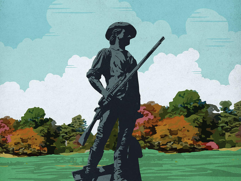 840x630 Minute Man National Historical Park National Trust For Historic - Minuteman Painting
