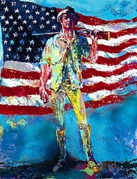 282x369 Leroy Neiman Hand Signed Amp - Minuteman Painting