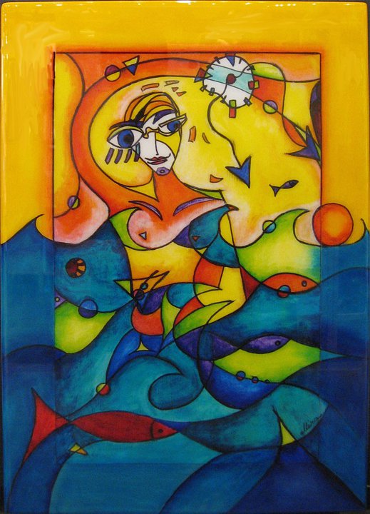 519x720 South Beach Artist Mira Miami Living - Mira Painting