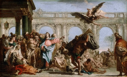 500x304 The Miracle Of The Pool Of Bethesda Painting Giovanni Domenico - Miracle Painting