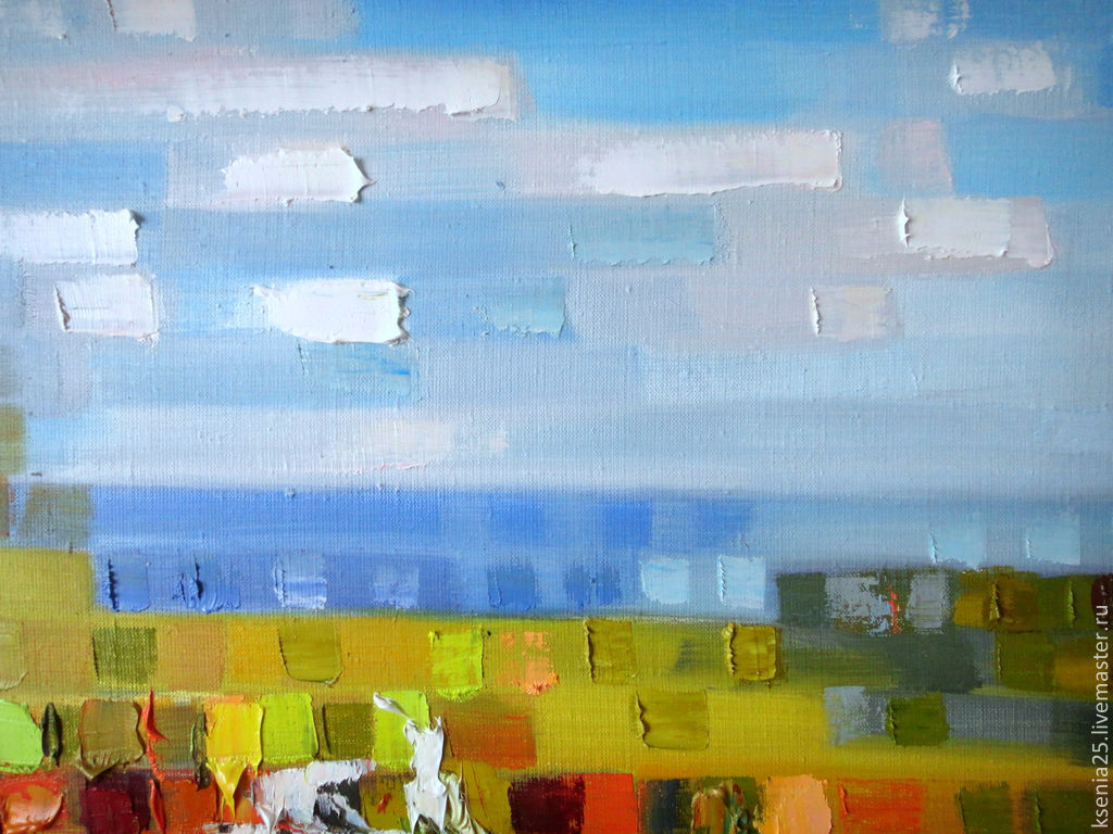 1024x768 Oil Painting Autumn Mirage Shop Online On Livemaster - Mirage Painting