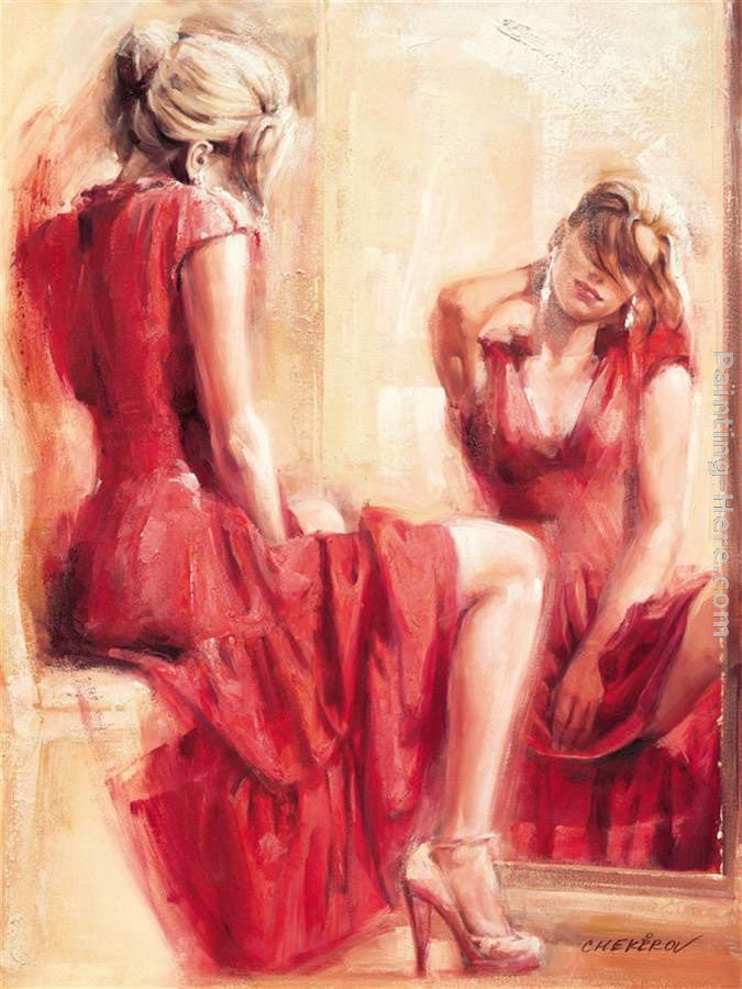 675x900 Talantbek Chekirov The Mirror Painting Anysize 50% Off - Mirror Image In Painting