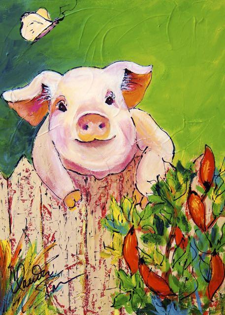 457x640 Miss Piggy Amp Peppers Claudia True Arts - Miss Piggy Painting
