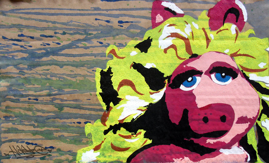 900x548 Miss Piggy By Xhastexo - Miss Piggy Painting