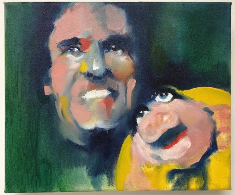 770x642 Saatchi Art Miss Piggy Always Falls For The Bad Boys With Bad - Miss Piggy Painting