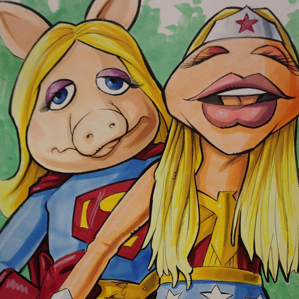 1024x1024 Miss Piggy - Miss Piggy Painting