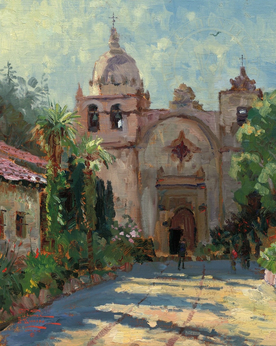 959x1200 Carmel Mission Limited Edition Art The Thomas Kinkade Company - Mission Painting