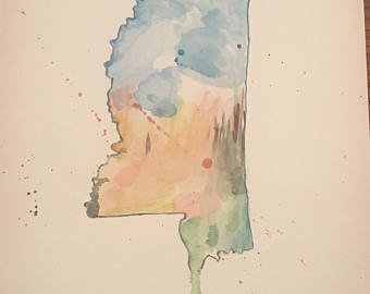340x270 Mississippi Painting Etsy - Mississippi Painting