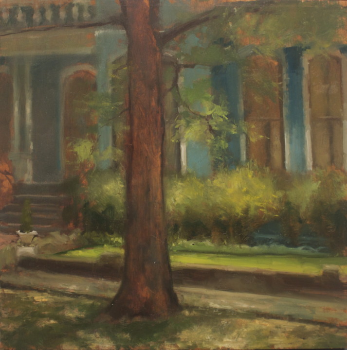 713x720 Plein Air Painting The Mississippi Landscape Southside Gallery - Mississippi Painting