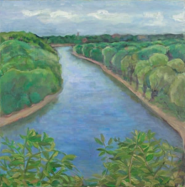 600x604 Landscapes - Mississippi River Painting