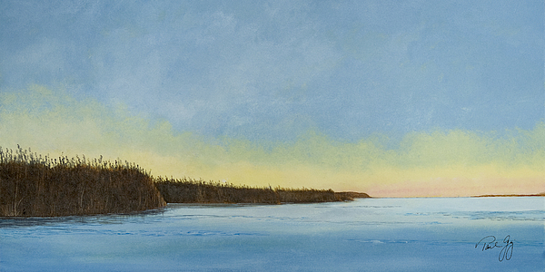 600x300 Mississippi River Delta At Dawn Painting By Paul Gaj - Mississippi River Painting