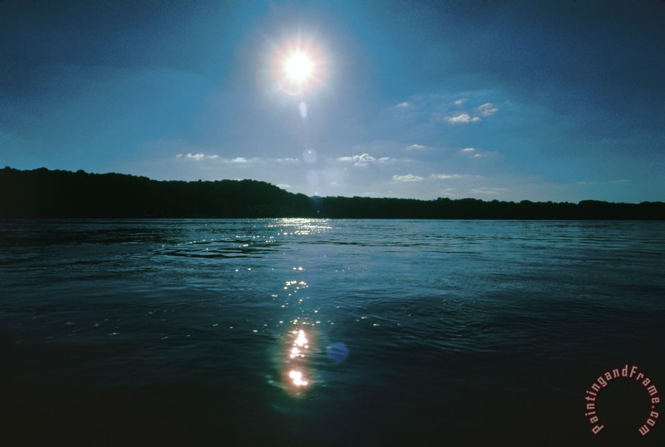 960x646 Others Mississippi River Sunrise Painting - Mississippi River Painting