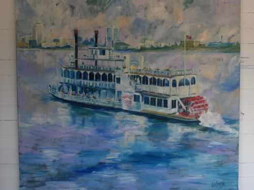 500x375 Contemporary Painting - Mississippi River Painting