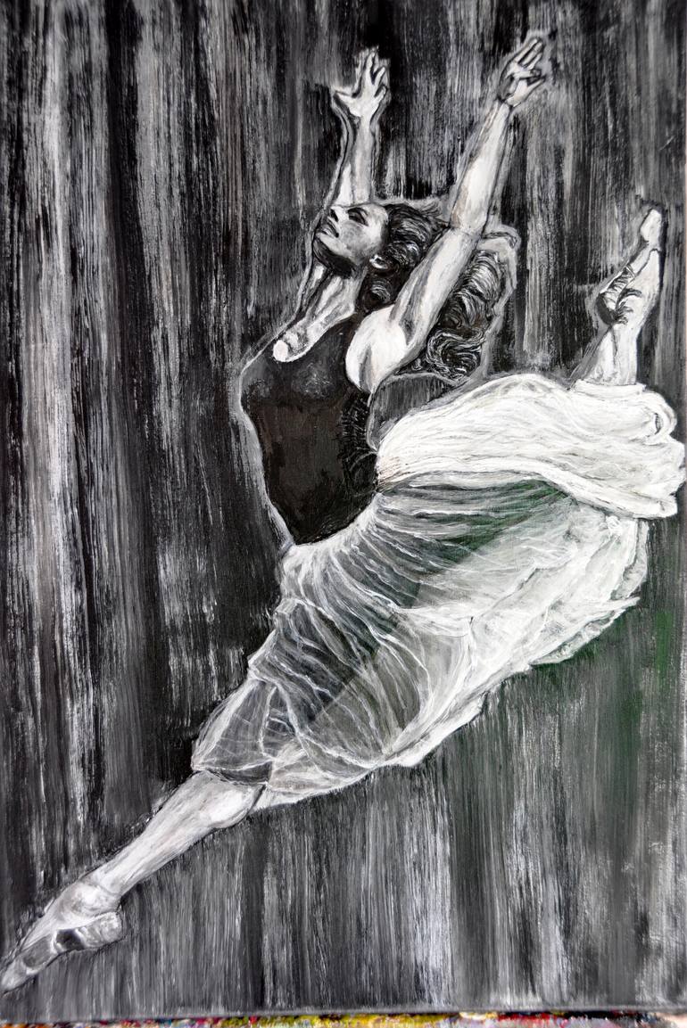 770x1153 Saatchi Art Misty Copeland Painting By Peretto Magali - Misty Copeland Painting