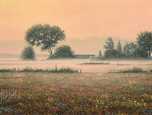 300x227 Misty Morning Paintings Fine Art America - Misty Morning Painting