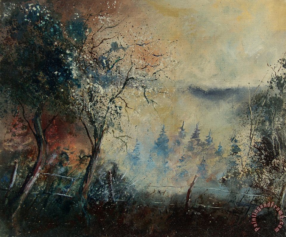 960x796 Pol Ledent Misty Morning Painting - Misty Morning Painting