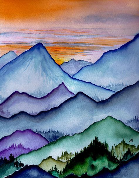 474x608 The Misty Mountains Painting - Misty Mountain Painting
