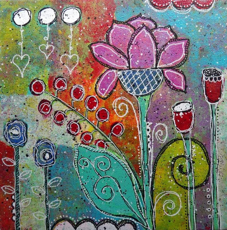 789x800 Doodling And Painting On Canvas - Mixed Media Painting