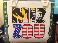 236x177 Painted Cooler Mizzou Fraternitymal, Featuring Logos - Mizzou Painting