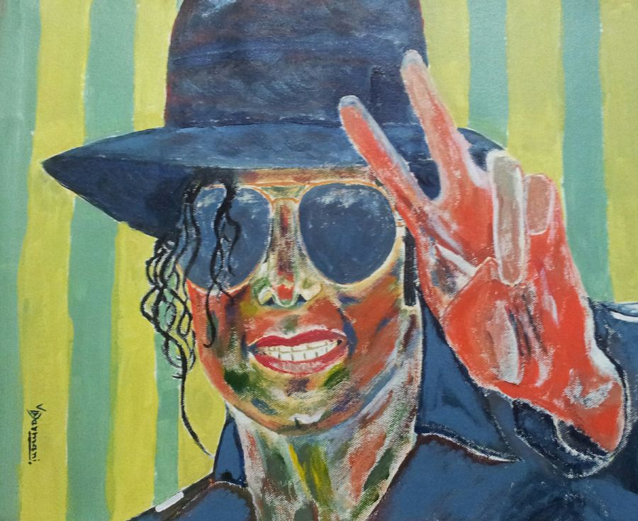 900x736 Mj Painting By Artist Vishal Dharmani - Mj Painting