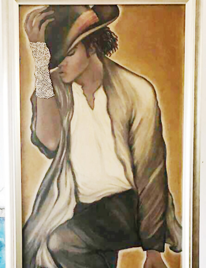670x870 Sridevi's Painting Was To Be Auctioned In Dubai The Fashion - Mj Painting