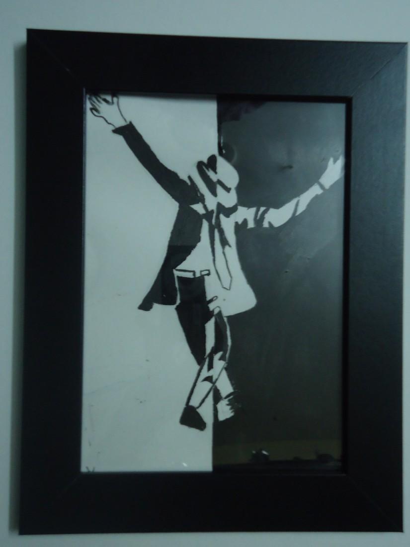 825x1100 Mj Silhouette Touchtalent - Mj Painting