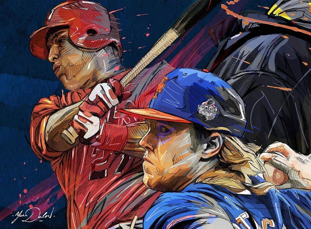 1080x798 Yann Dalon Soon ! Big Painting Of @mlb ! - Mlb Painting