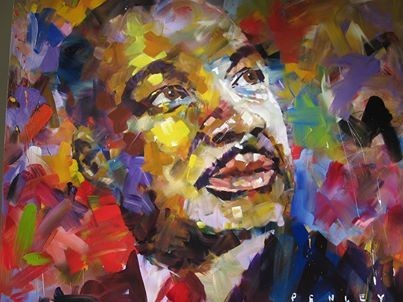 403x302 Mlk Painting On Loan To Quinlan For Black History Month - Mlk Painting