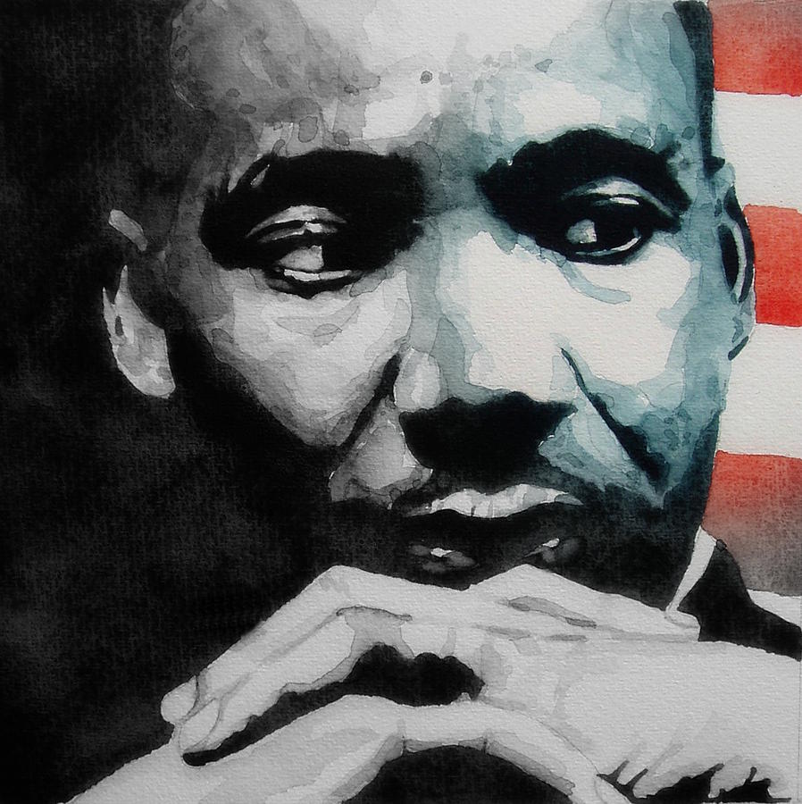 898x900 Martin Luther King Jr I Have A Dream Painting By Paul Lovering - Mlk Painting