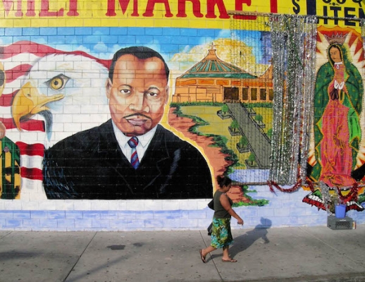518x400 Martin Luther King Jr. As Folk Art Glimpses Public Square - Mlk Painting