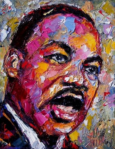 385x495 Pin By Peter Sebastian On Mlk Jr Art, King Jr - Mlk Painting