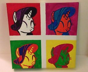 300x245 Rarity Mlp My Little Pony Friendship Is Magic Portrait Acrylic - Mlp Painting