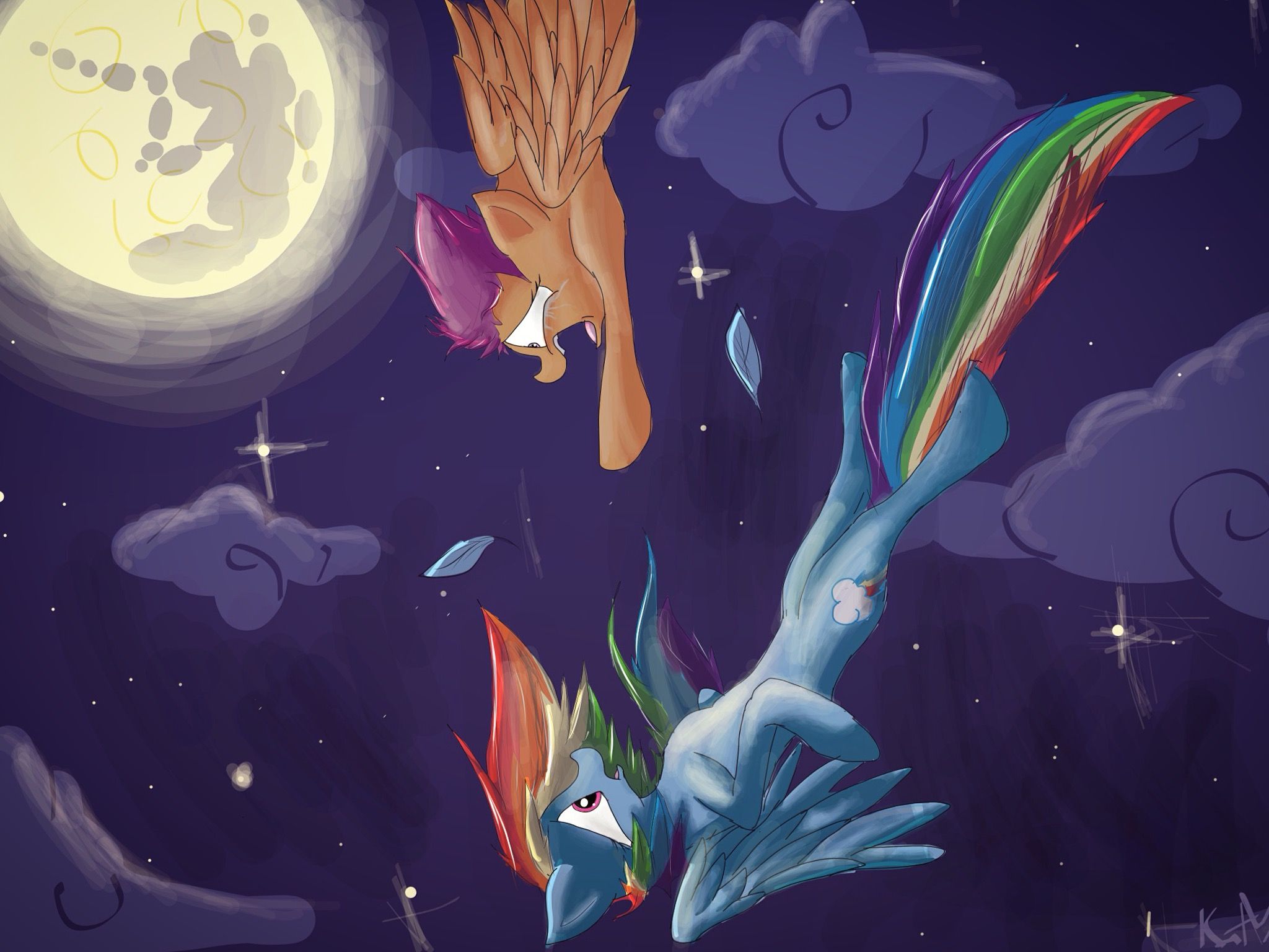 2048x1536 Scootaloo's Nightmare! A Mlp Painting That Took Forever To Make - Mlp Painting