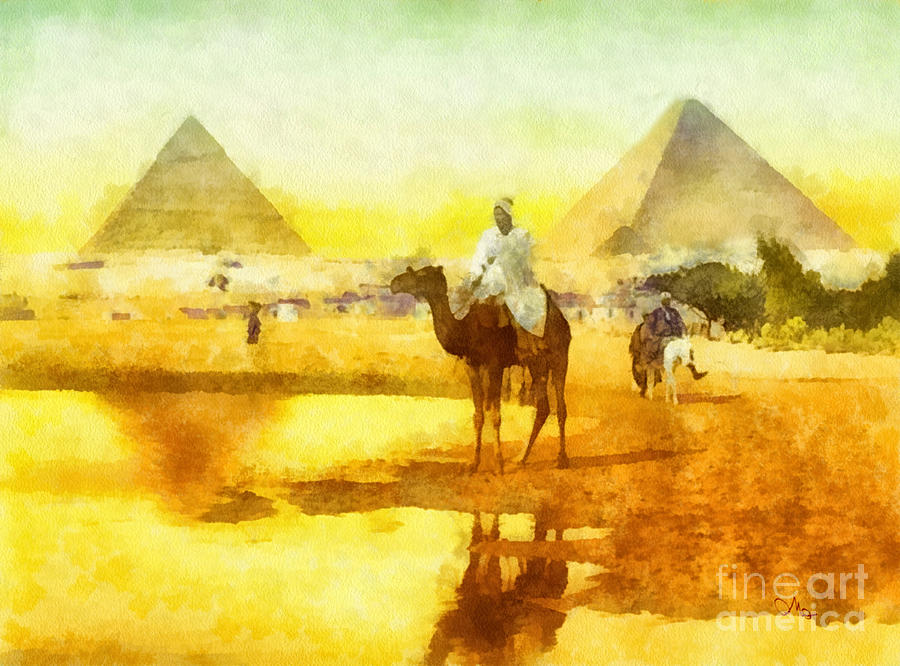 900x666 Cairo Painting By Mo T - Mo Painting