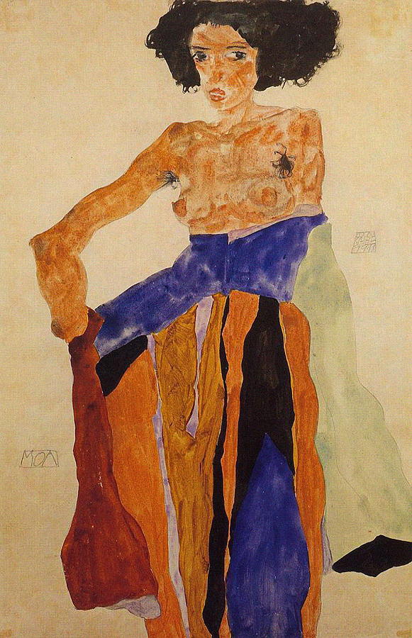 581x900 Moa Painting By Egon Schiele - Moa Painting