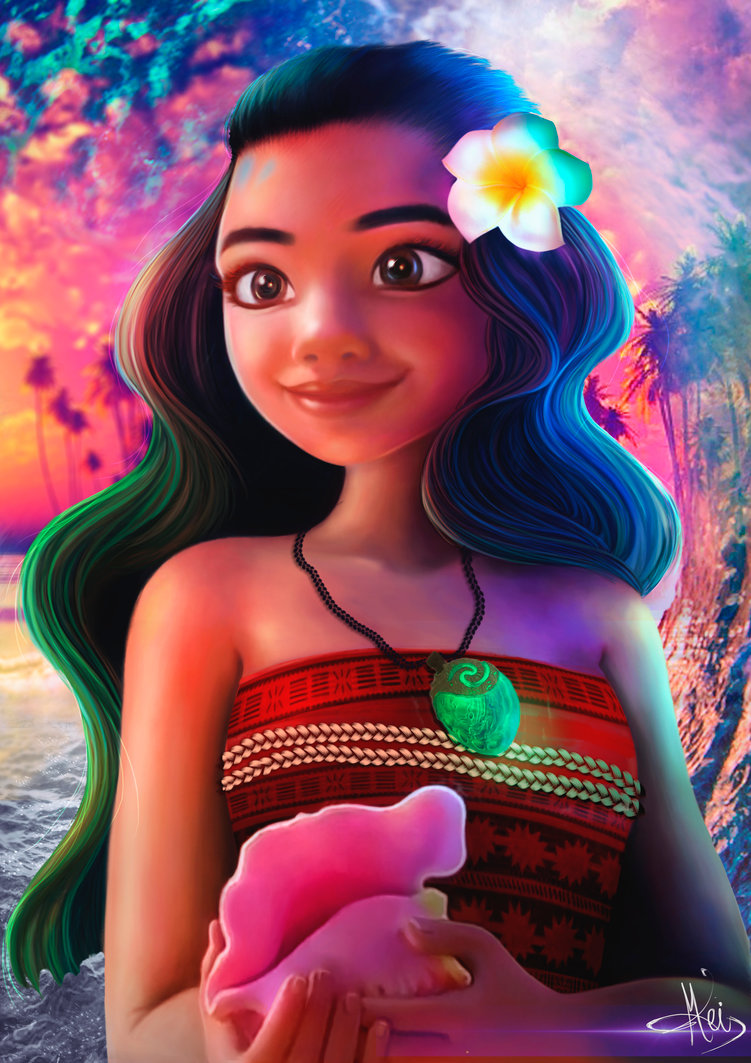 751x1063 Moana - Moana Painting