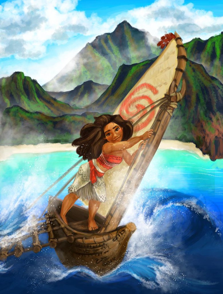 779x1026 Moana By Kaitlyntheartist - Moana Painting