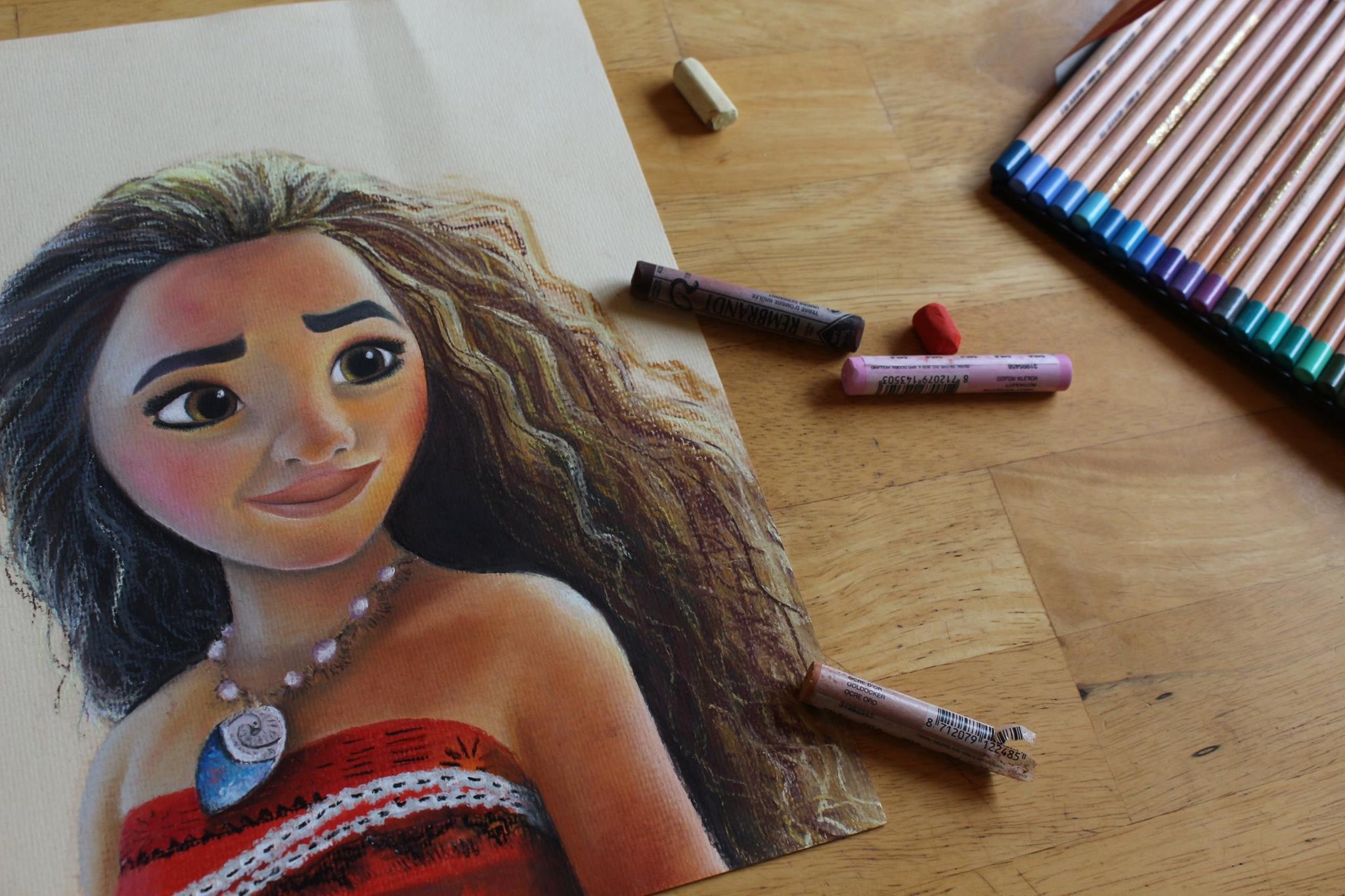 2048x1365 Moana Pastel Painting - Moana Painting