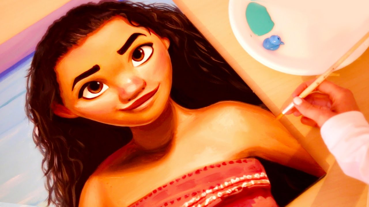 1280x720 Painting Moana - Moana Painting